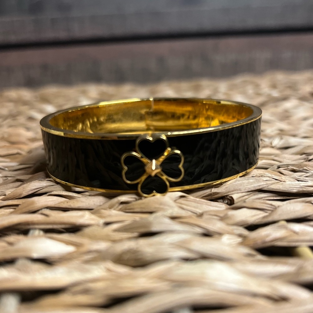 Kate Spade black and gold bracelet